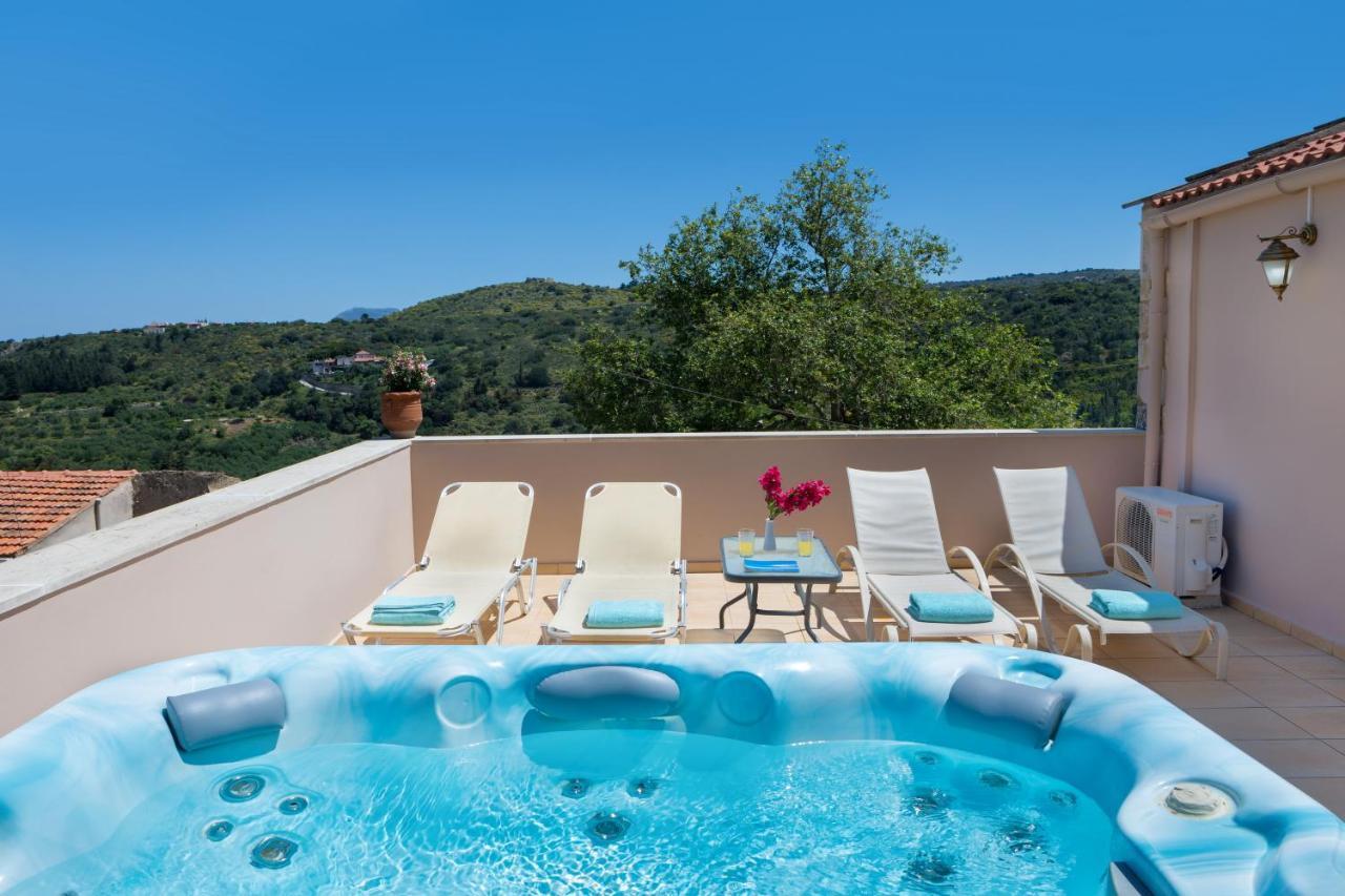 Olga'S Filoxenia - Villa Aladanos-Private Pool And Heated Jacuzzi Makhairoí Eksteriør billede